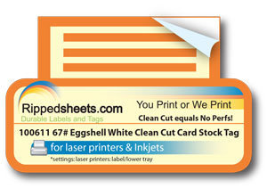 #100611 - CLEAN CUT, NO PERFORATION, EXCELLENT PRINT QUALITY!