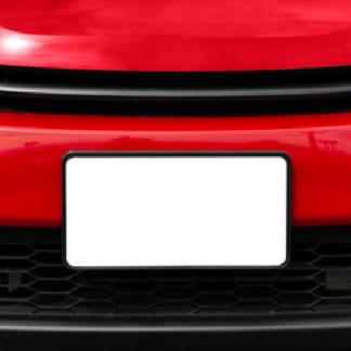 7.5 Mil White WP Temporary License Plate