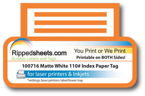 #100716 - MATTE PAPER TAG