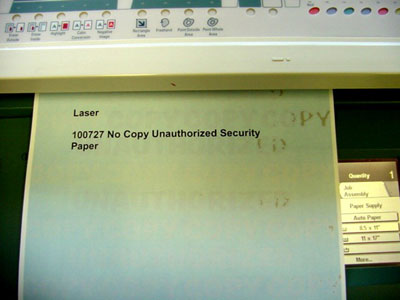 #100727 - MATTE SECURITY PAPER