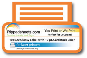 #101620 - GLOSS PERMANENT LABEL WITH PRINTABLE LINER