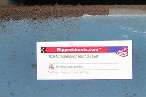 #102610 - MATTE SUPER-PERMANENT TESLIN LABELS