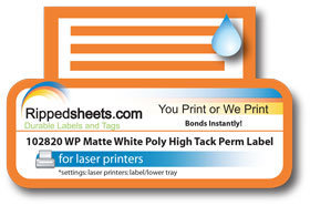 #102820 - MATTE POLYESTER PERMANENT LABELS