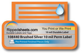 #101333 - MATTE GOLD PERMANENT LABELS