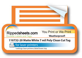 #110732-20 - MATTE POLYESTER TAG
