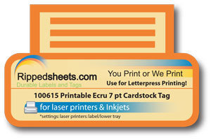 #100615 - MATTE PAPER TAG