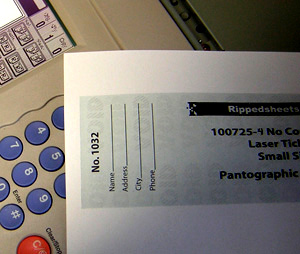 #100725-5 - NO COPY SECURITY PAPER
