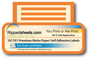 #101701 - MATTE PAPER PERMANENT LABELS