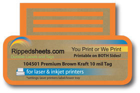 #104501 - MATTE KRAFT PAPER TAG